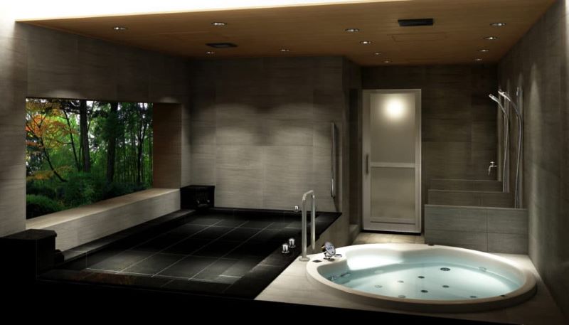 戸建の高級バスルームの事例