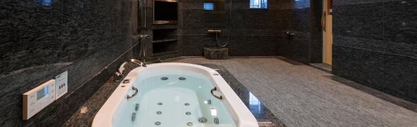 戸建の高級バスルームの事例