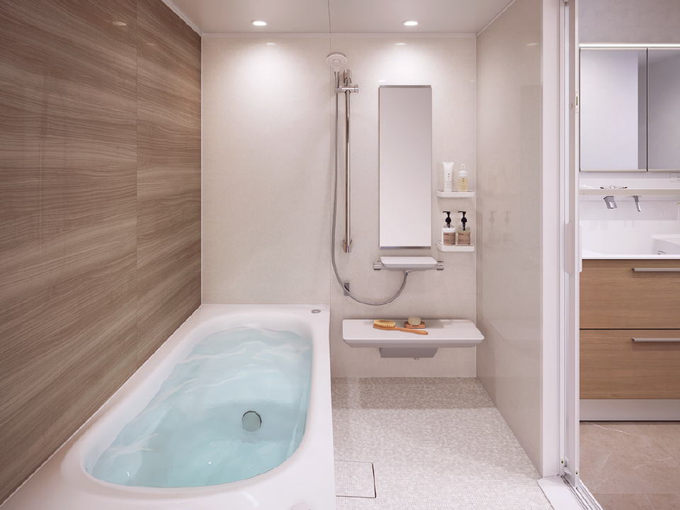 マンションのバスルームの事例